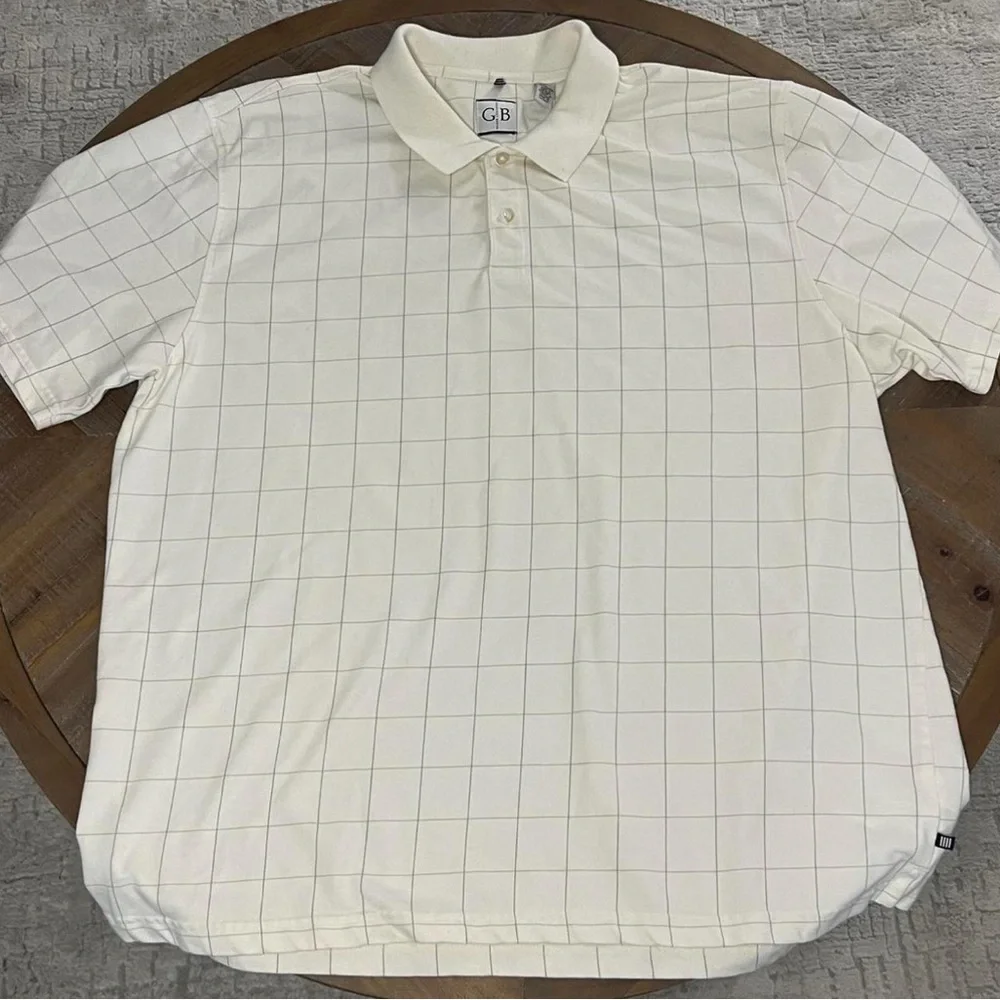 Geoffrey Beene Checkered Polo Shirt Size‎ 3XL